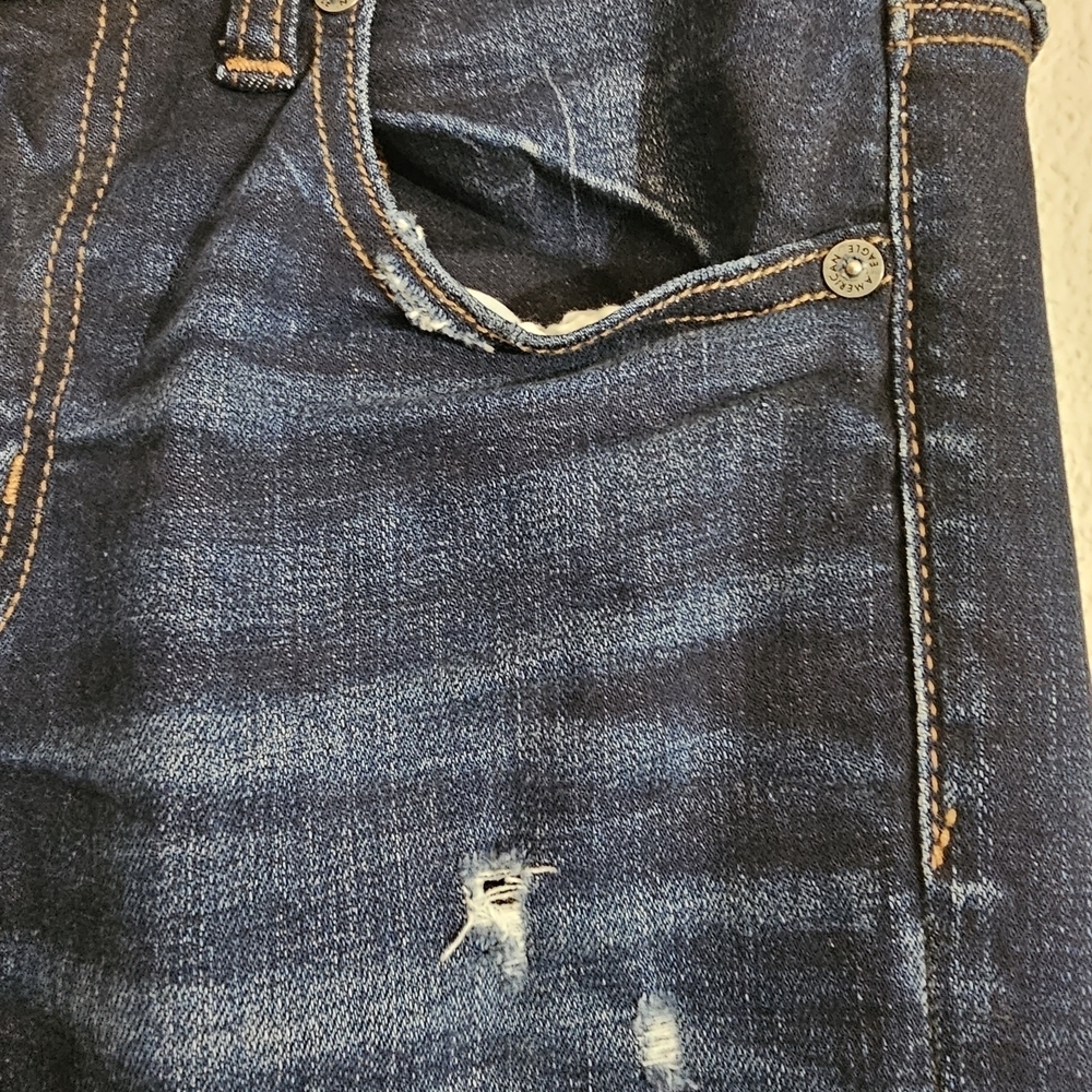 American Eagle Outfitters Dark Blue Jeggins Jeans - Picture 4 of 10